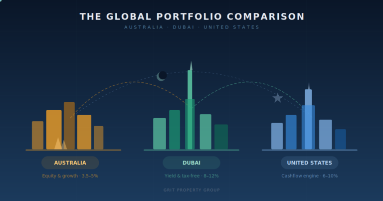 Australia vs Dubai vs USA: The Complete Property Investment Comparison for Australian Investors