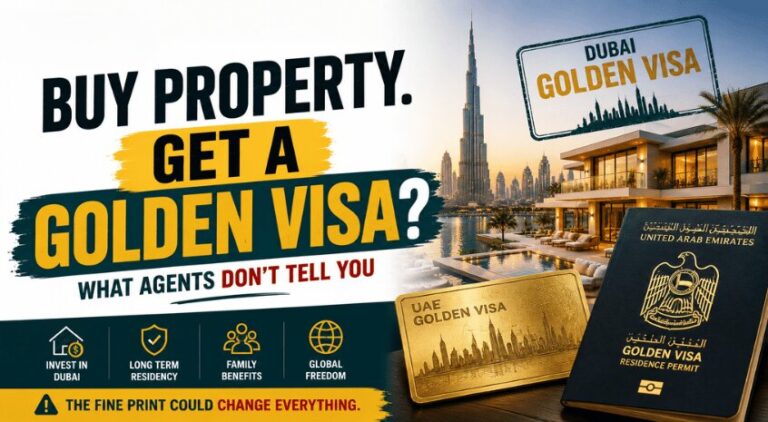 Dubai Golden Visa for Foreigners through property investments
